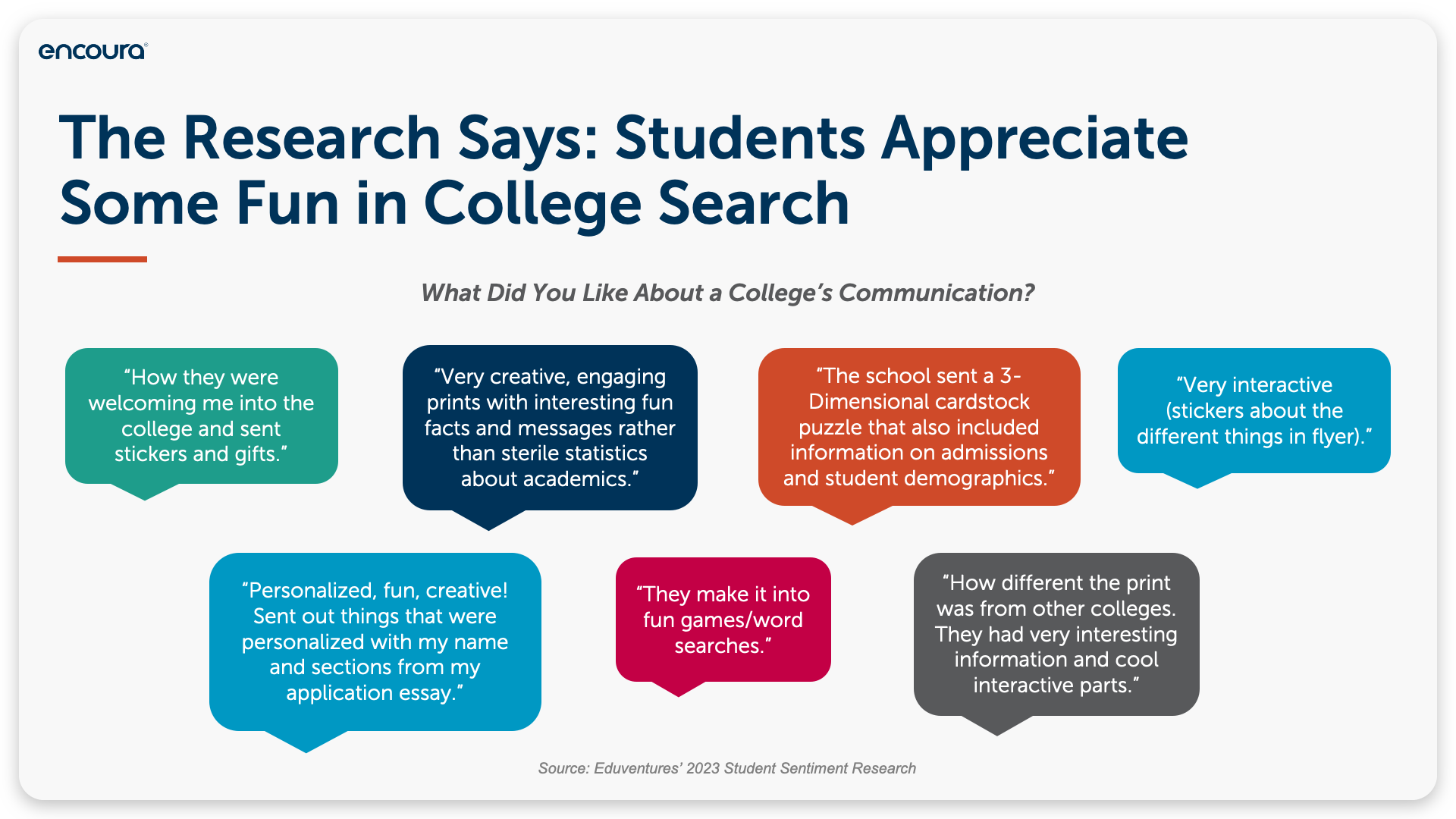 The Research Says: Students Appreciate Some Fun in College Search